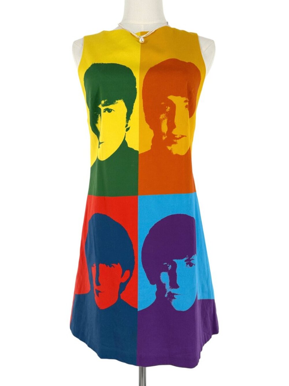 Alice + Olivia x The Beatles Clyde A-Line Shift Mini Dress Pop Art 60s Mod 6